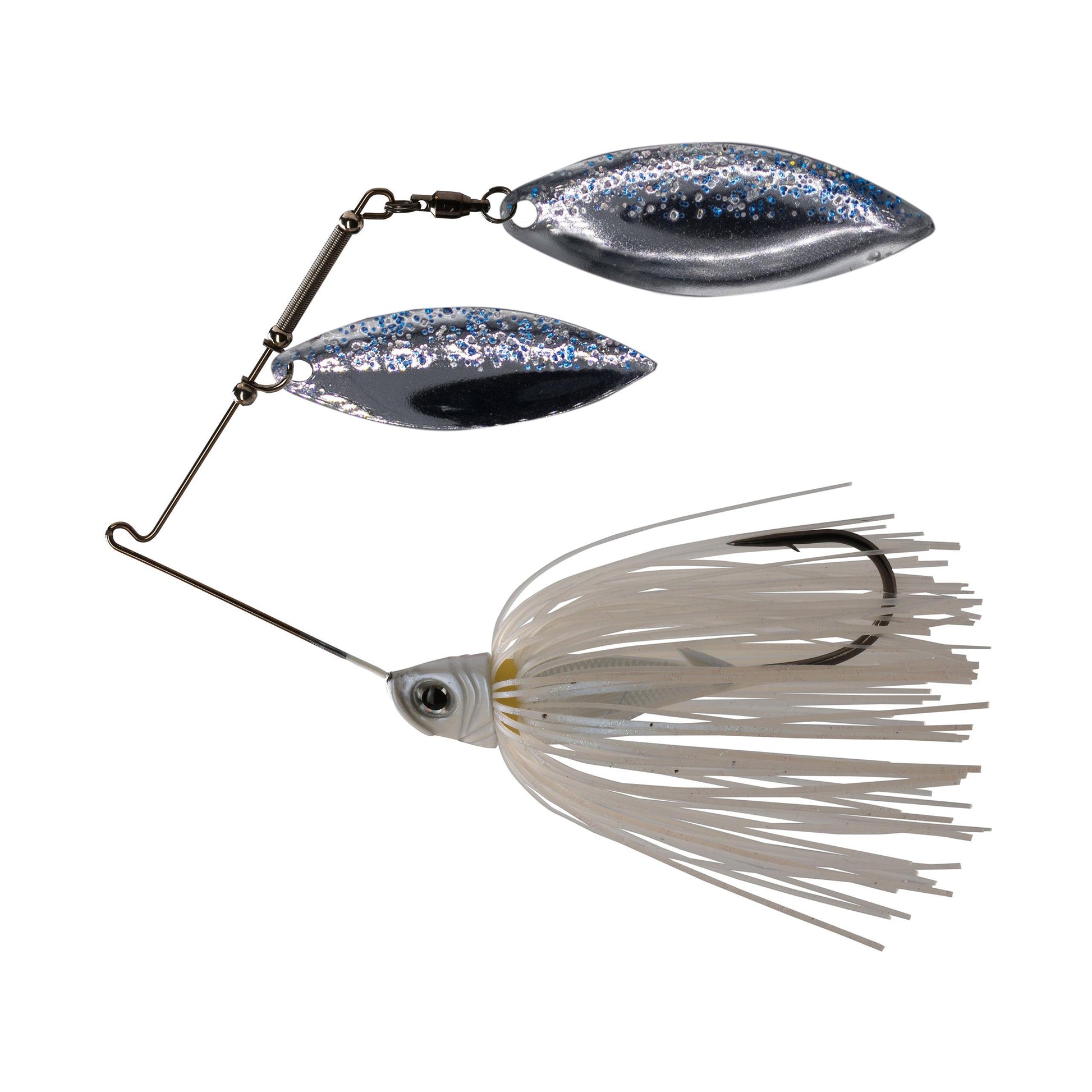 1st Gen Split Blade Compact Spinnerbait-Glimmer Shad-1/2oz-