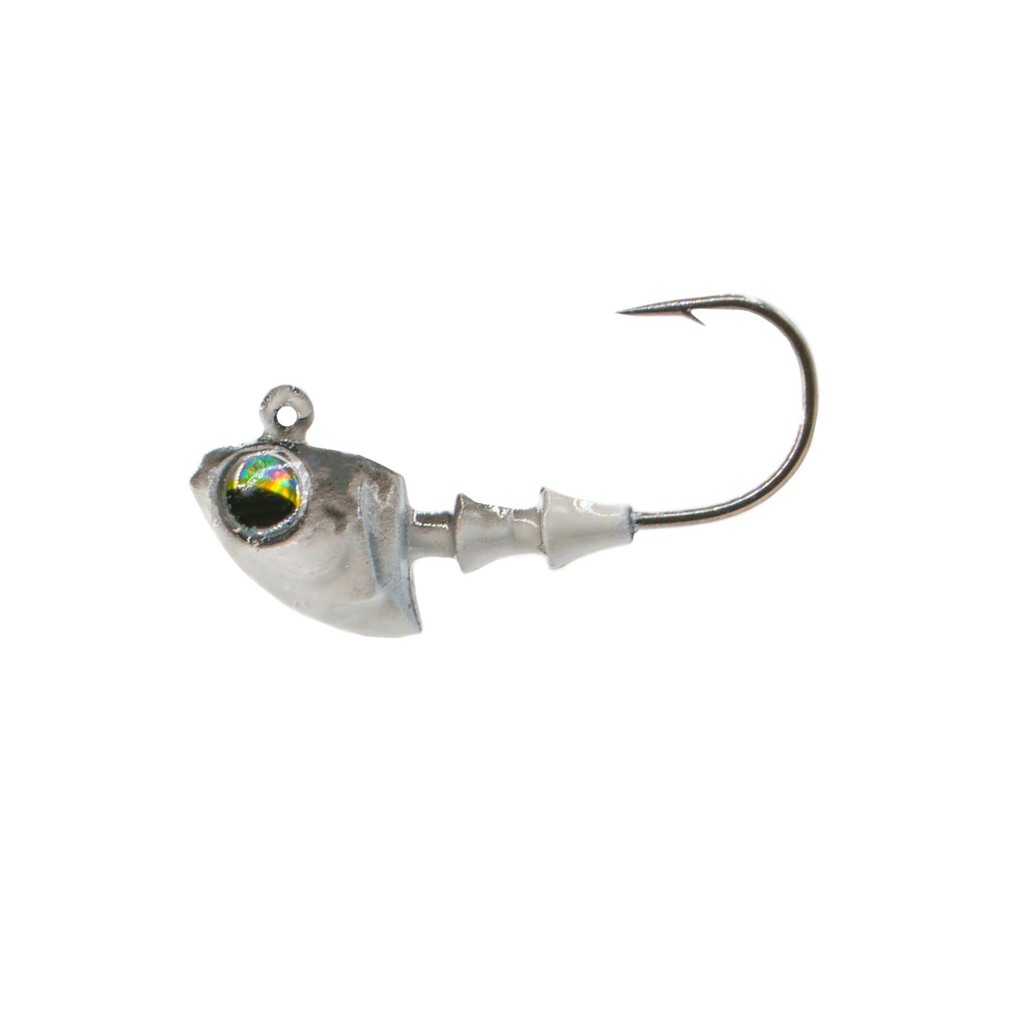 6th Sense Crappie Jig Heads 5pk Black Shad 1/16oz #2 Hook 