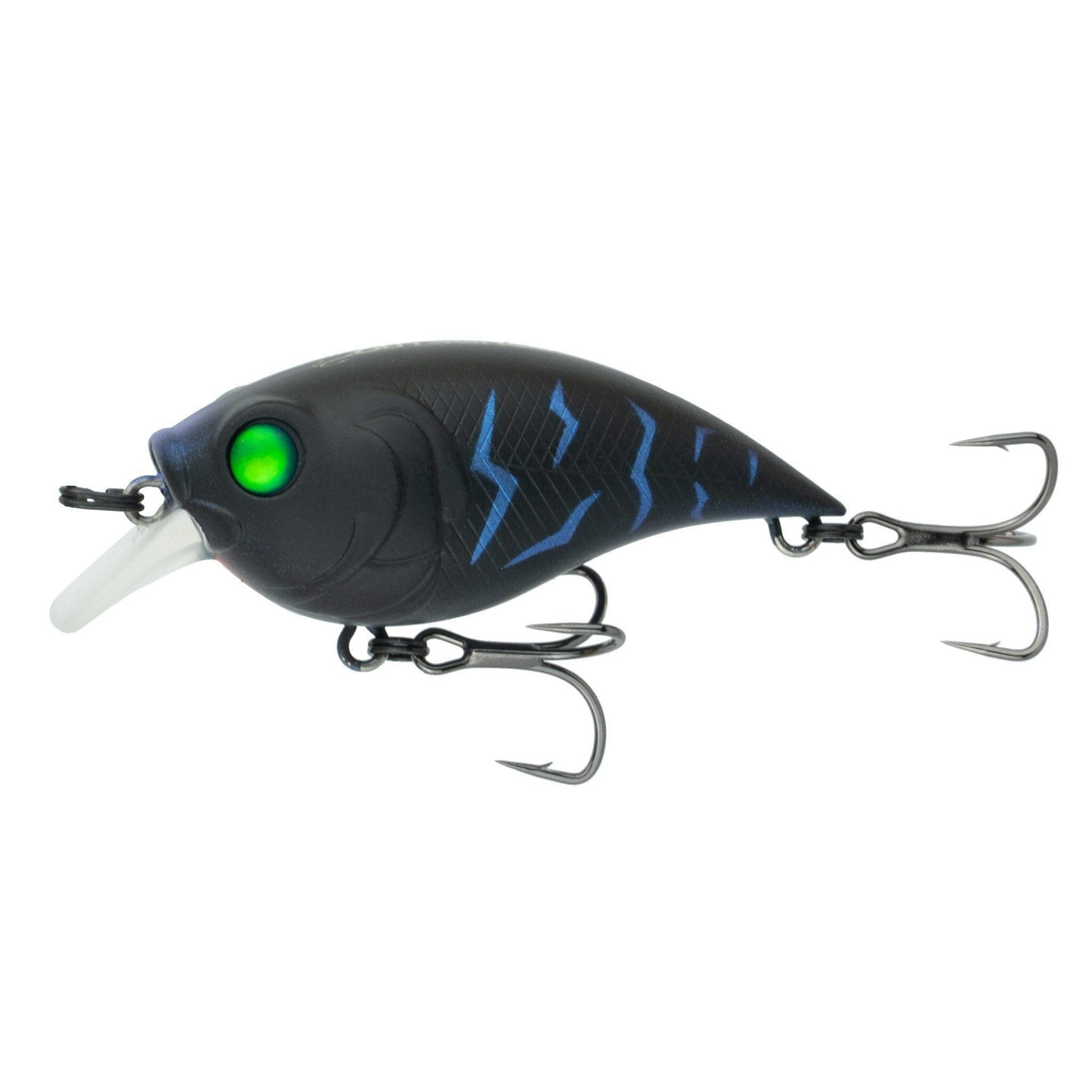 6Th Sense Curve Finesse Squarebill Crankbait-Black Magic-