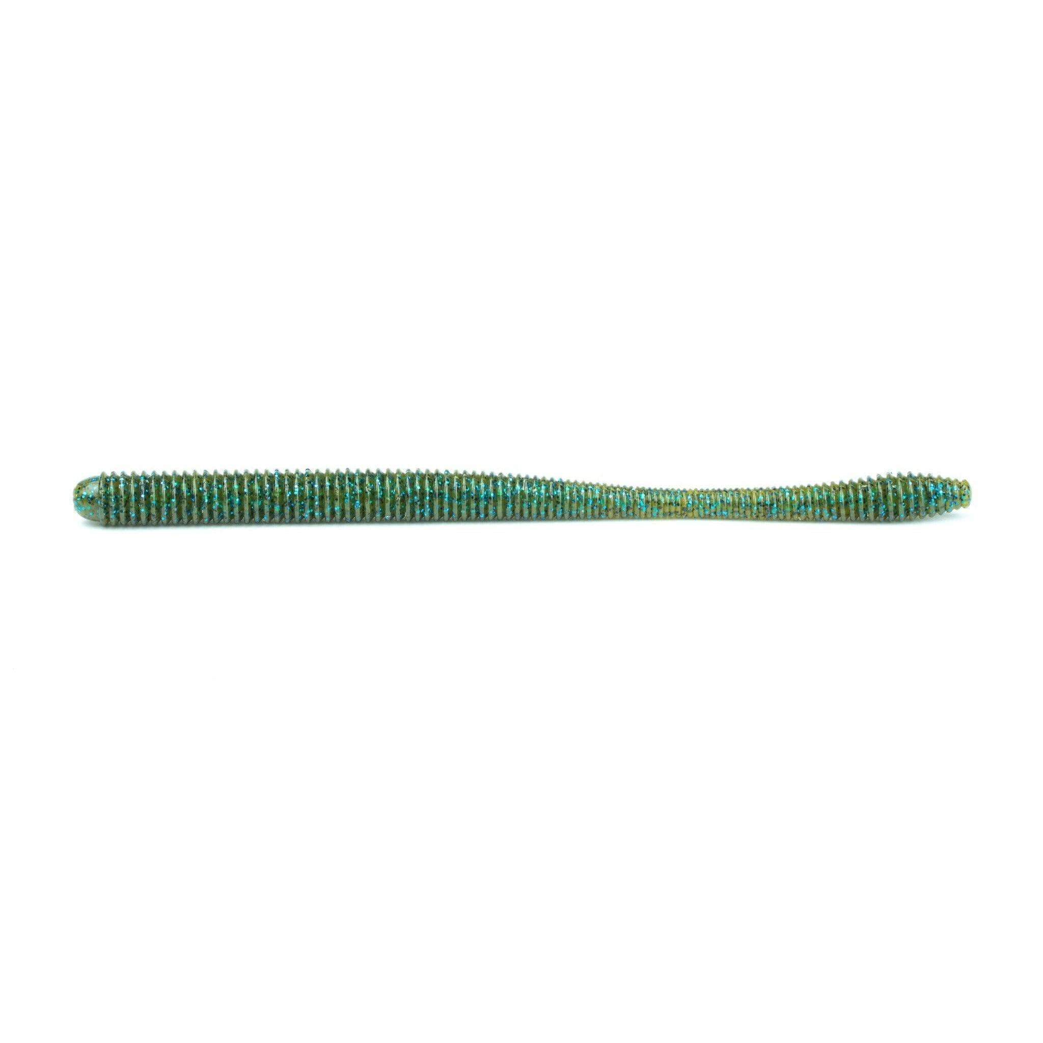 6Th Sense Divine Shakey Worm-Green Pumpkin Blue-6.3-