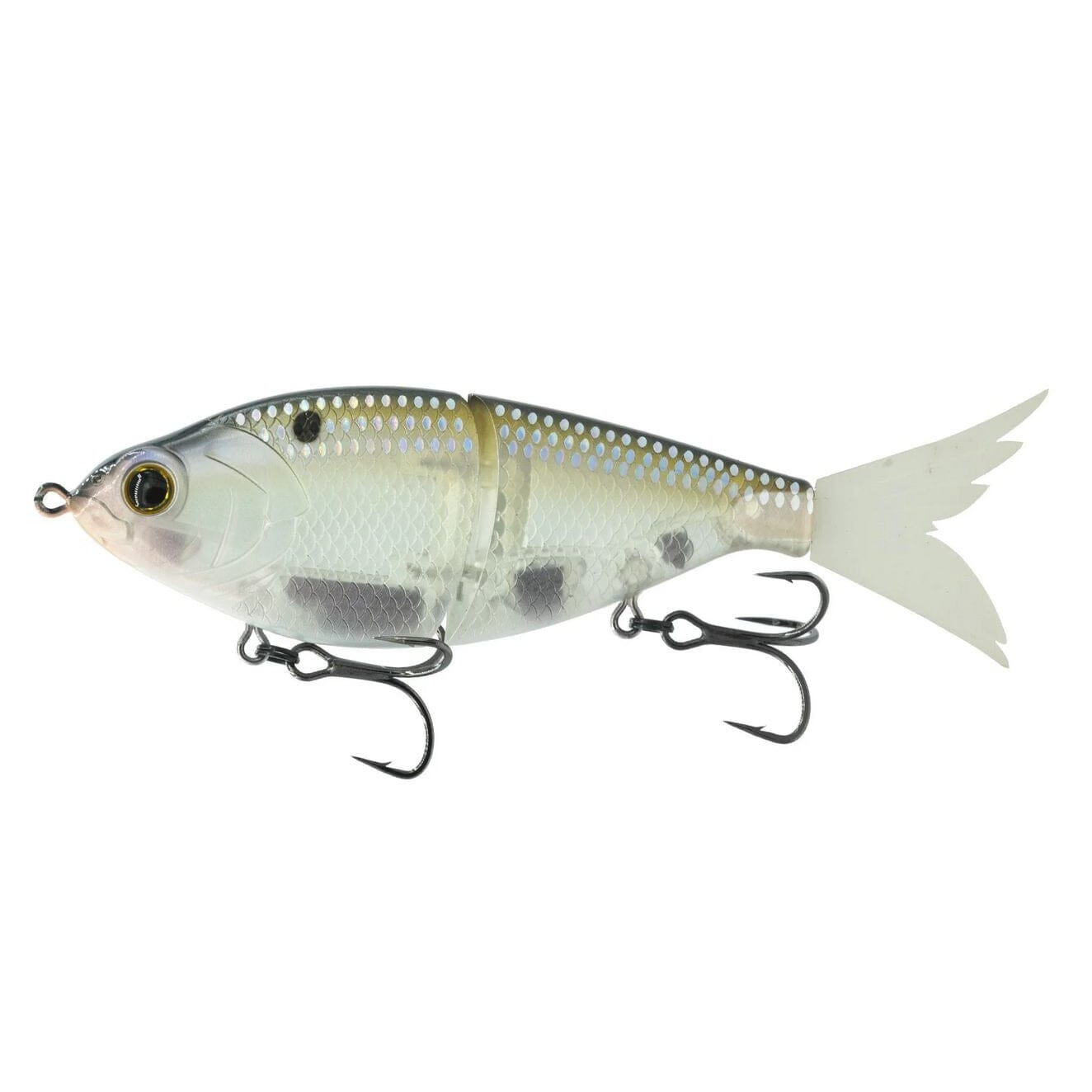 6Th Sense Flow Glider 130 Swimbait-Ghost Shad Scales-