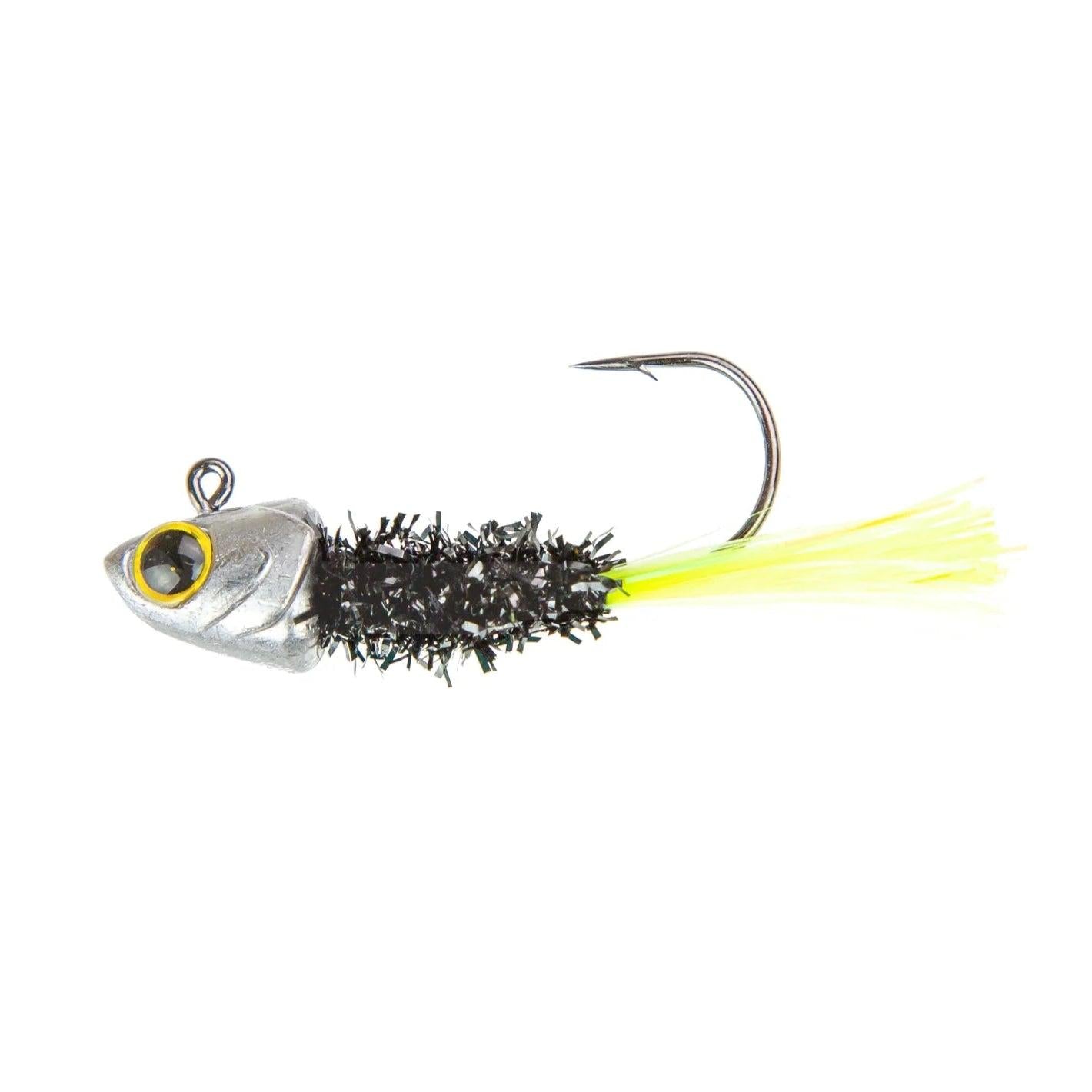 6th Sense Spangle Tinsel Jig Black Neon 1/16oz 