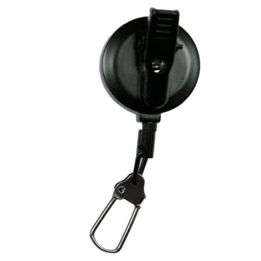 Adamsbuilt Clip on Retractable Reel, Black-