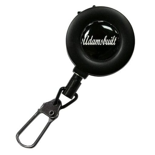 Adamsbuilt Clip on Retractable Reel, Black