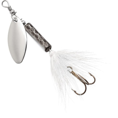 Blue Fox Whip Tail Deep Runner Inline Spinner, Size 1, Rainbow Trout