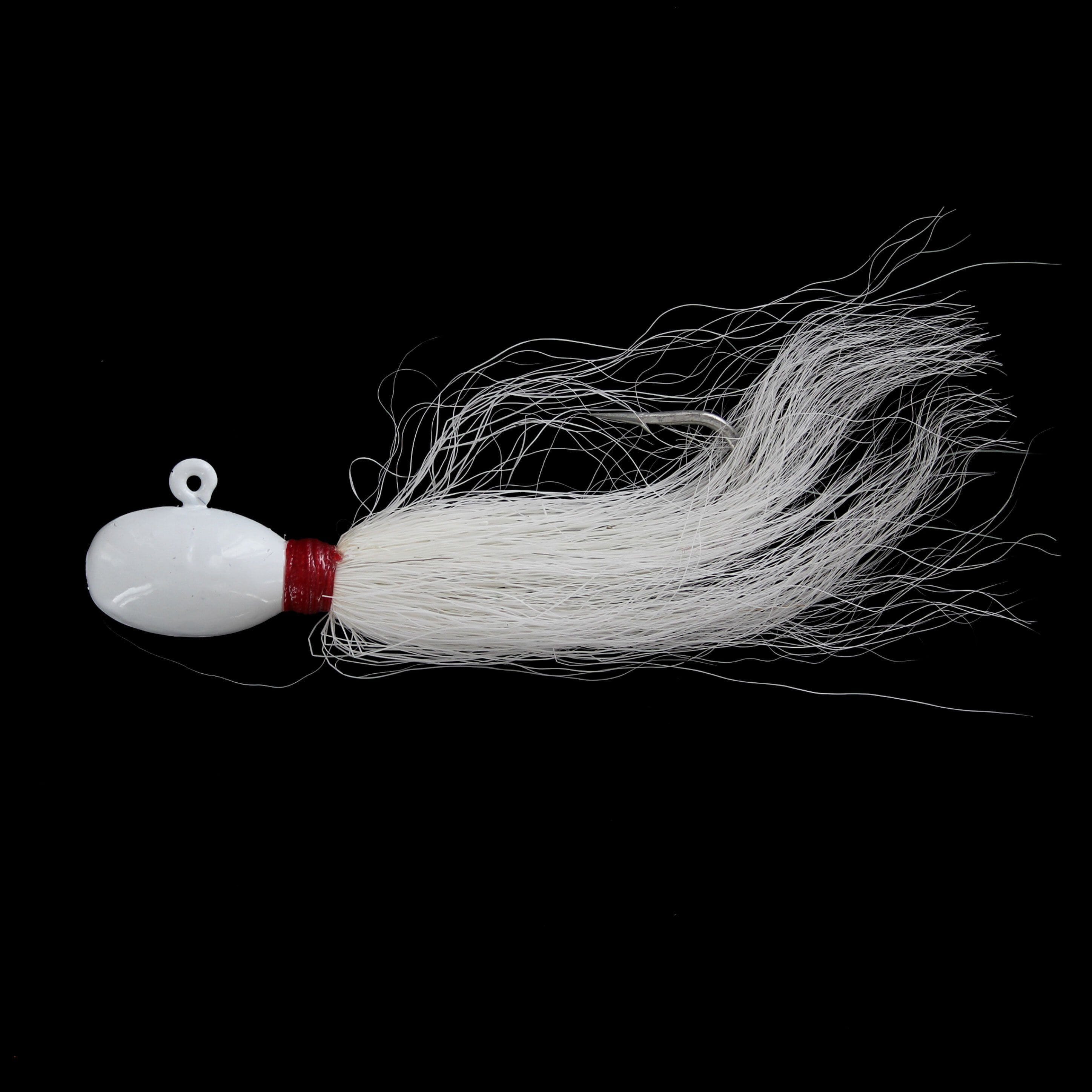 Captain Mack Chipmunk Bucktail Jigs 3pk White 1 oz Super