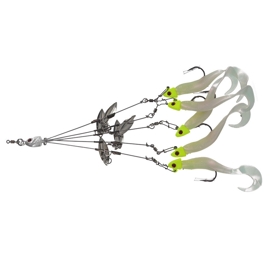Captain Mack Mini Mack Shad With Blades Umbrella Rig TR5-B CSH-
