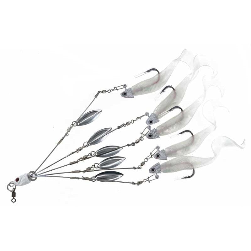 Captain Mack Mini Mack Shad With Blades Umbrella Rig TR5-B-