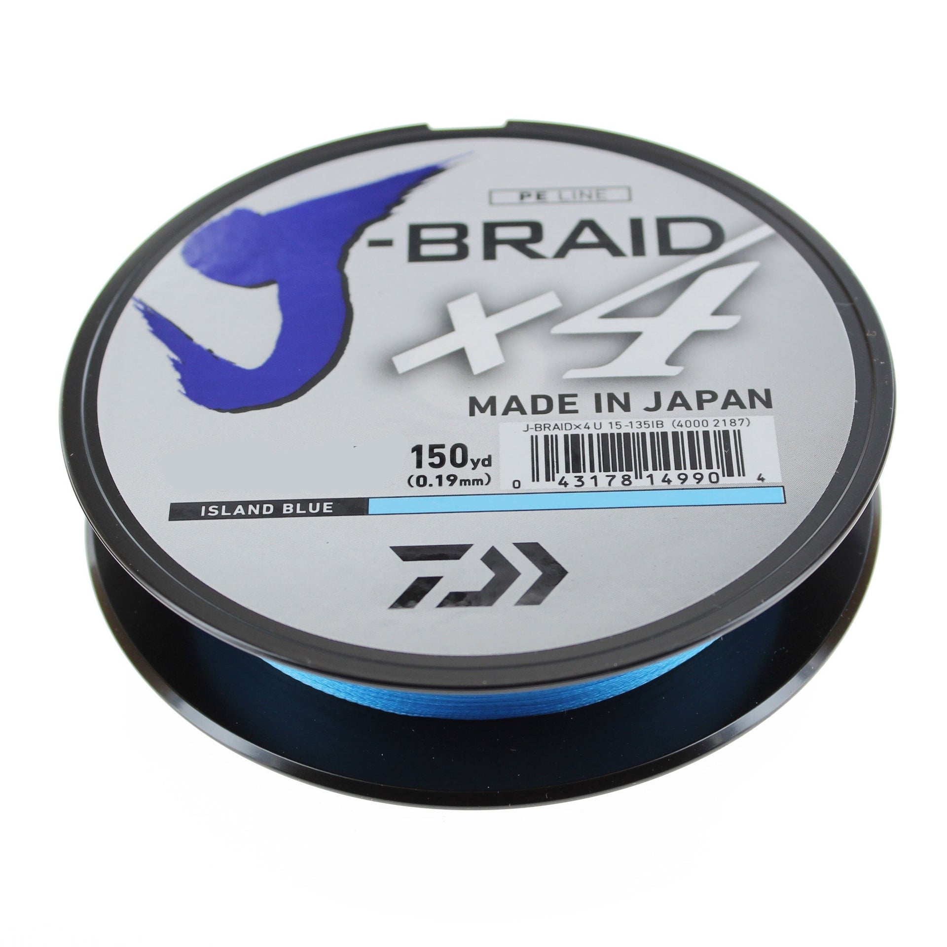Daiwa J-Braid X4 Braided Line - Island Blue