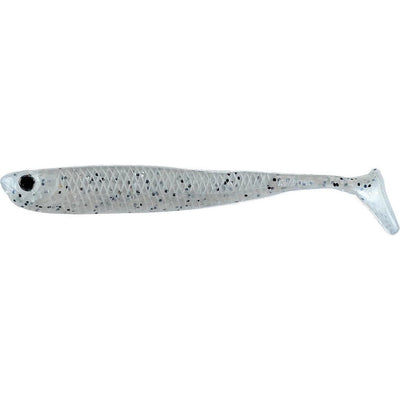Damiki Anchovy Shad Paddle Tail White Silver Flake
