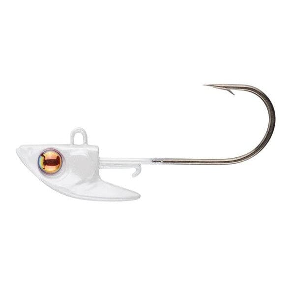 Damiki Rig Jig Heads White 1/2 3/0 2pk