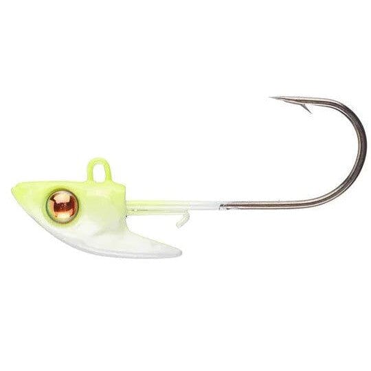 Damiki Rig Jig Heads Chatreuse 1/4 1/0 3pk