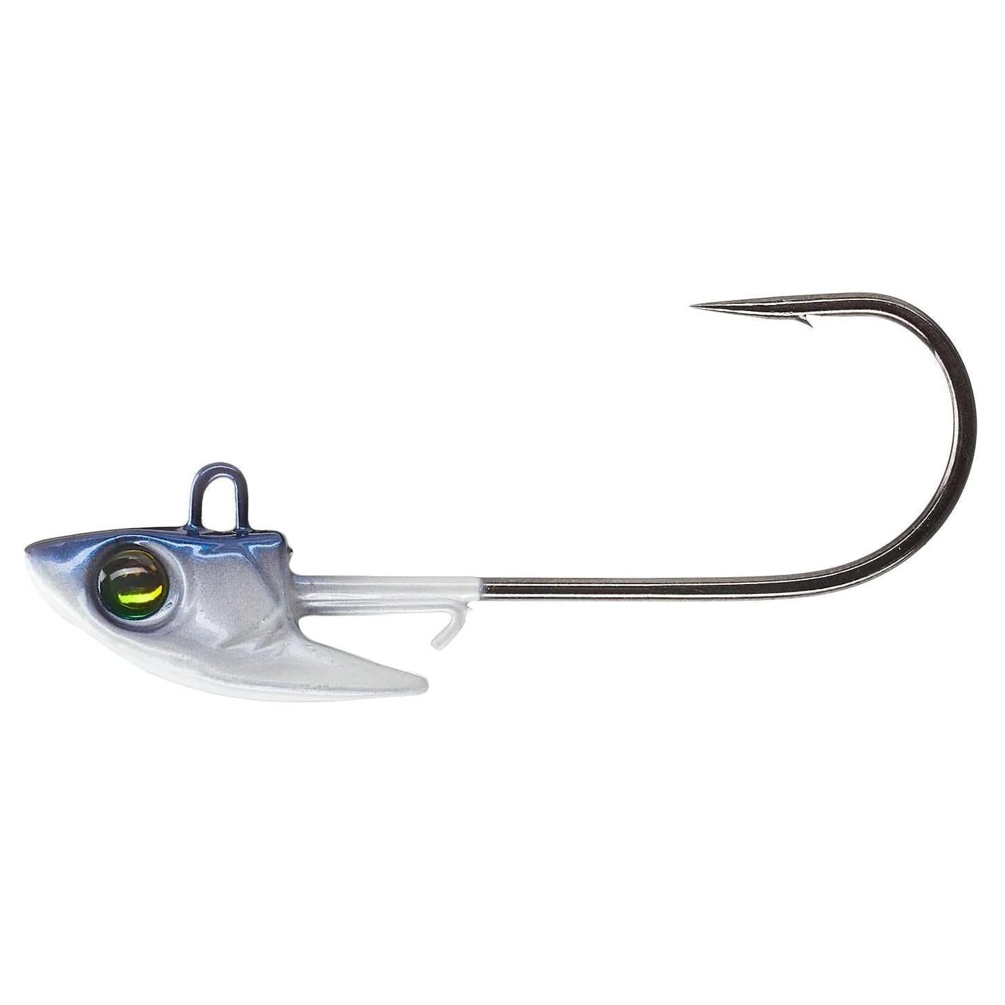 Damiki Rig Jig Heads Blue Pearl 1/4 1/0 3pk