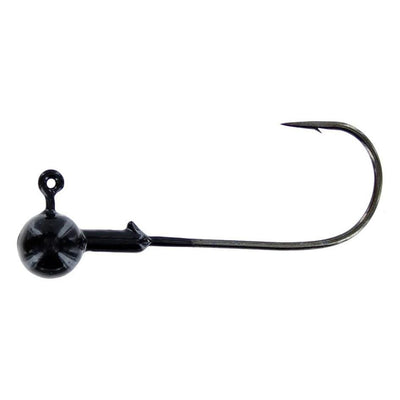 Eagle Claw Trokar Prov Bend Ball Head Jig 1/4 oz, Black Chrome Hook, Tungsten, per 2