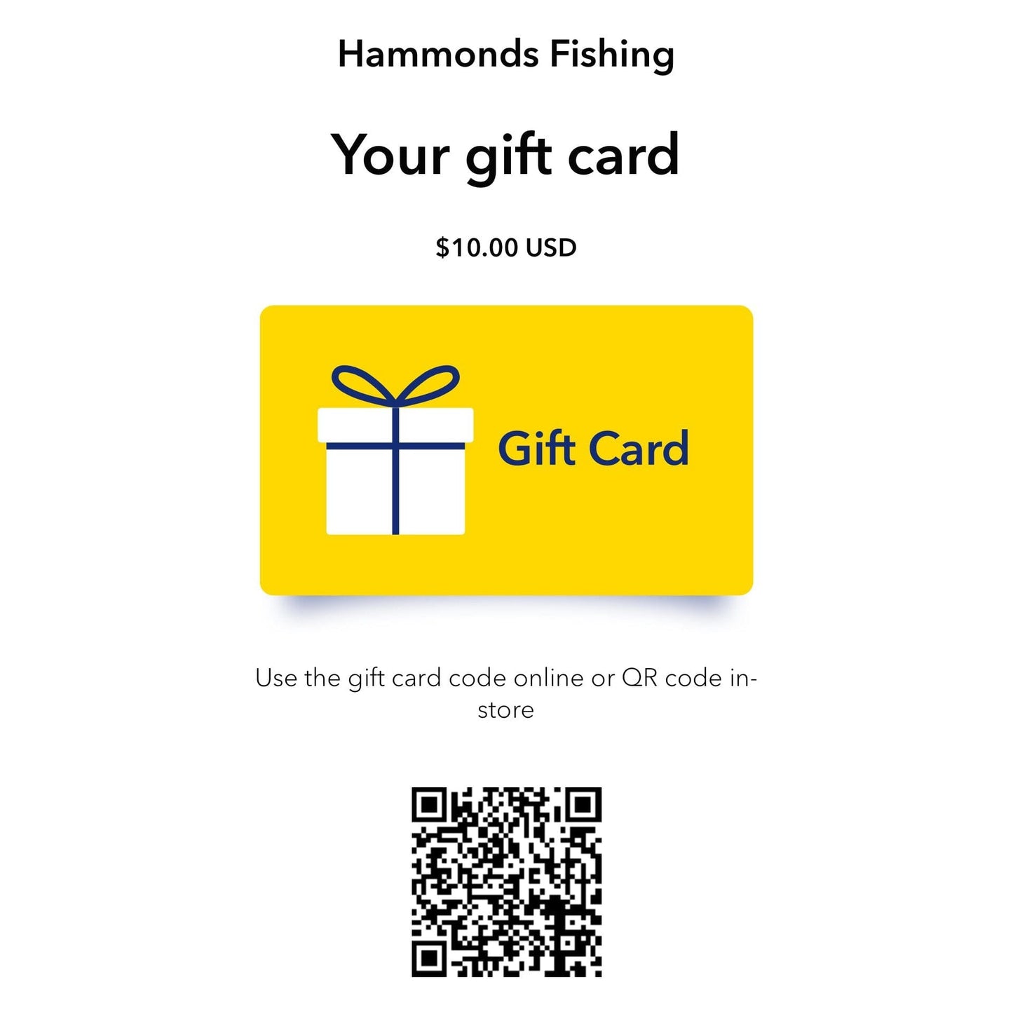 Digital Gift Card – Hammonds Fishing