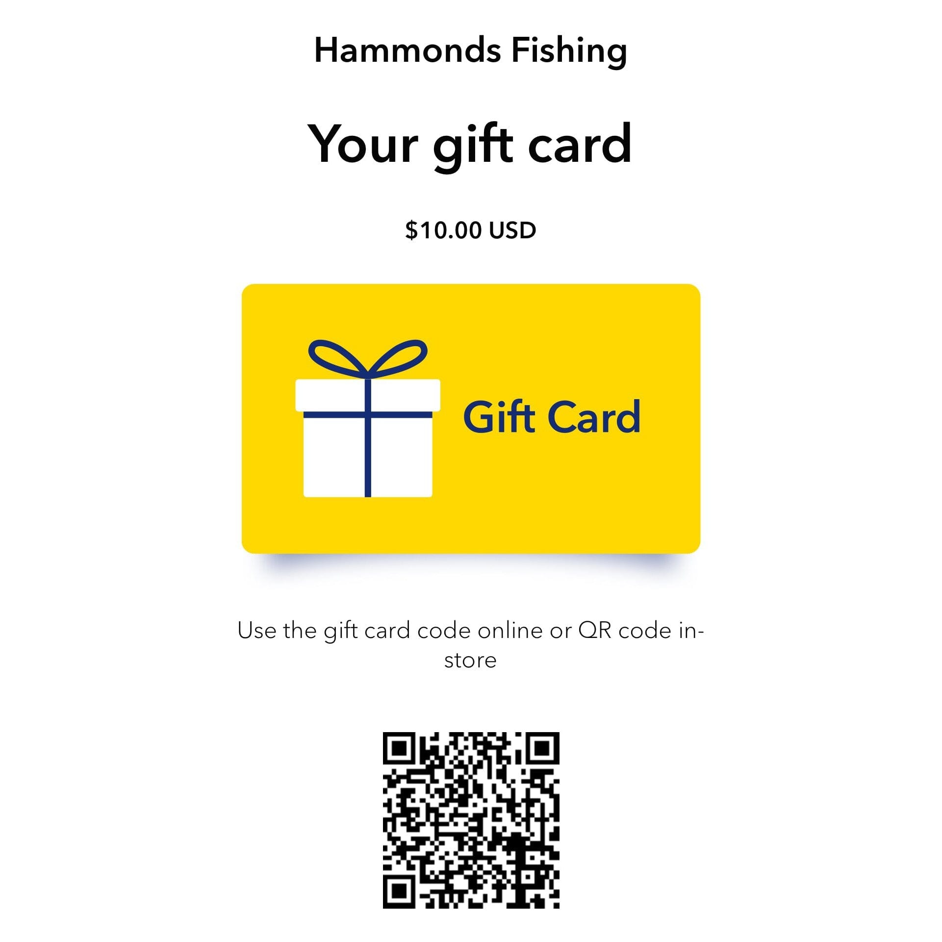 Digital Gift Card – Hammonds Fishing