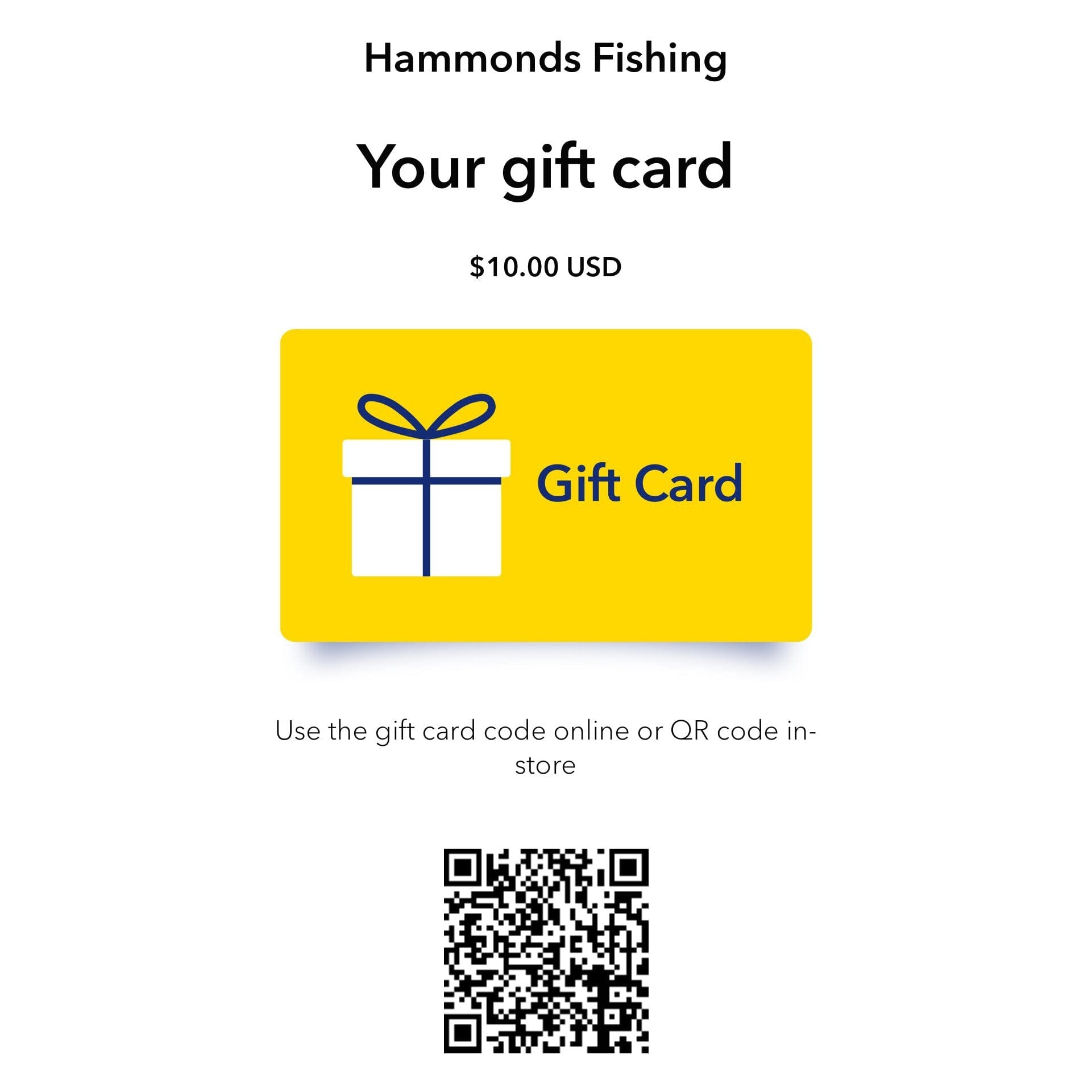 Digital Gift Card-