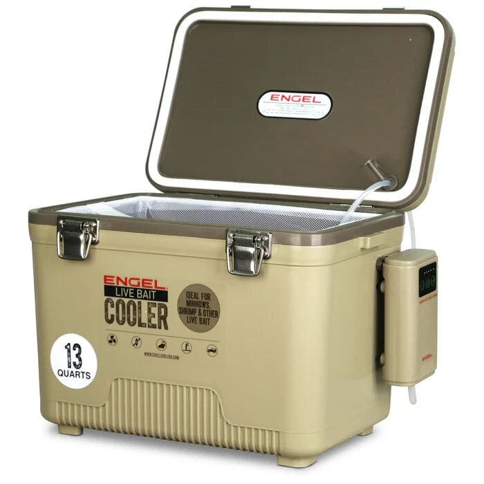 Engel 13 Quart Live Bait Pro Cooler Tan-