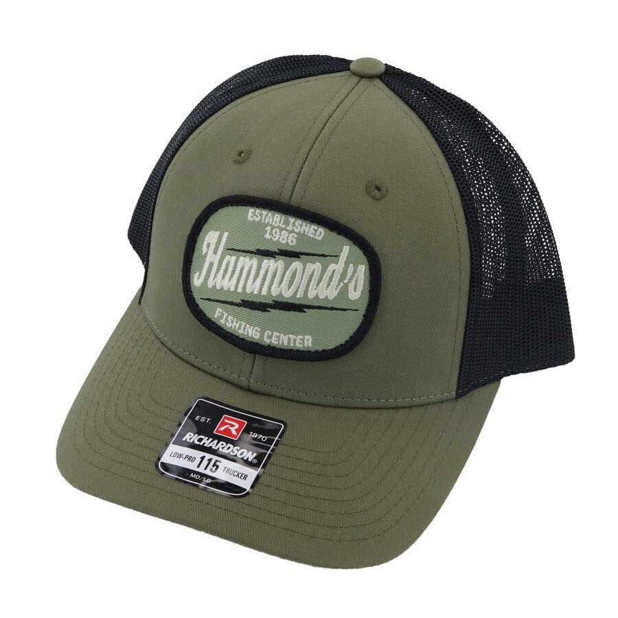 Hammond's Hat 115 Lighting Logo Loden Black Mesh-