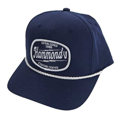 Hammond's Hat 258 Rope Navy White Lighting Logo