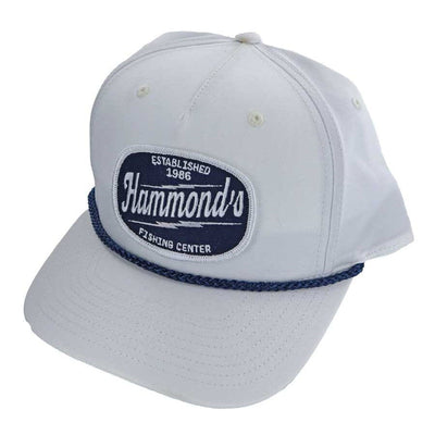 Hammond's Hat 258 Rope White Navy Lighting Logo