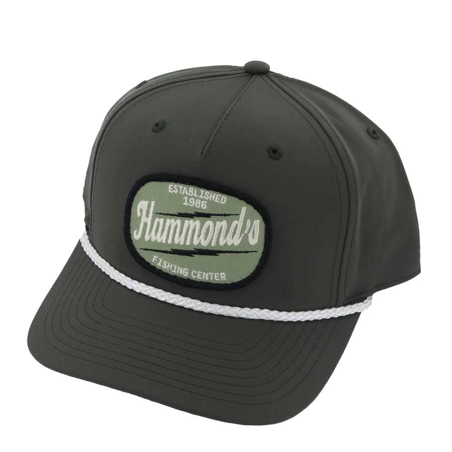 Hammond's Hat 258 Rope White Olive Lighting Logo-