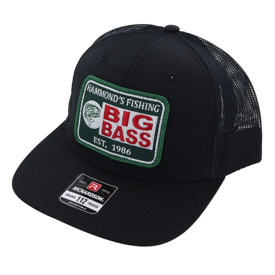 Hammond's Hat Big Bass Black on Black-