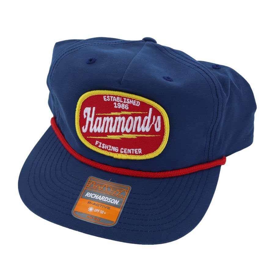 Hammond's Hat Lighting Logo Navy Red Rope-