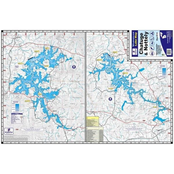 Kingfisher Waterproof Lake Map