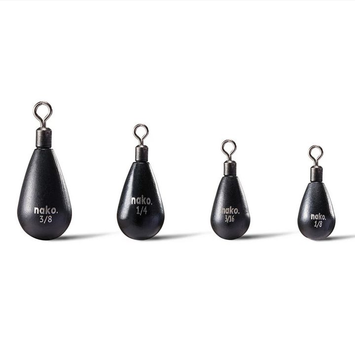 Nako Tungsten Tear Drop Free Rig Weights-