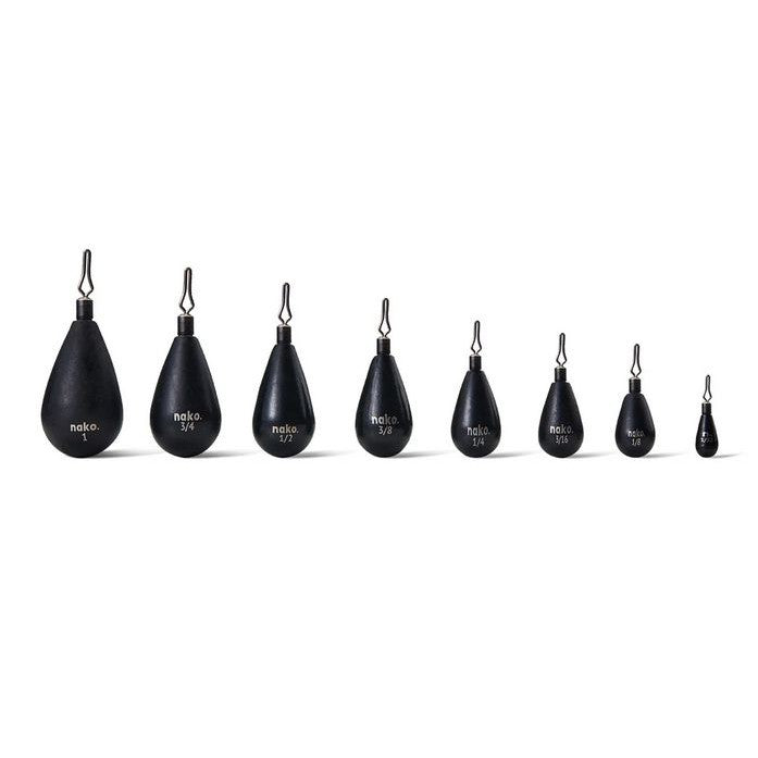 Nako Tungsten Tear Drop Shot Weights-