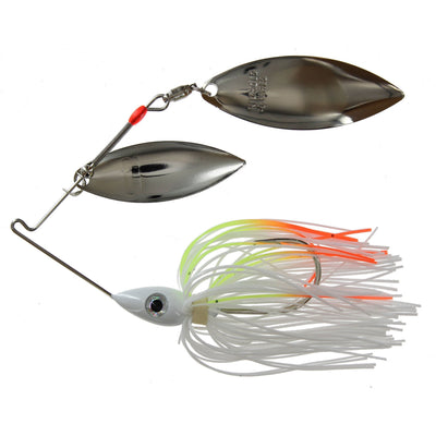 Nichols Lures Spinnerbait White Chartreuse DW Nickel