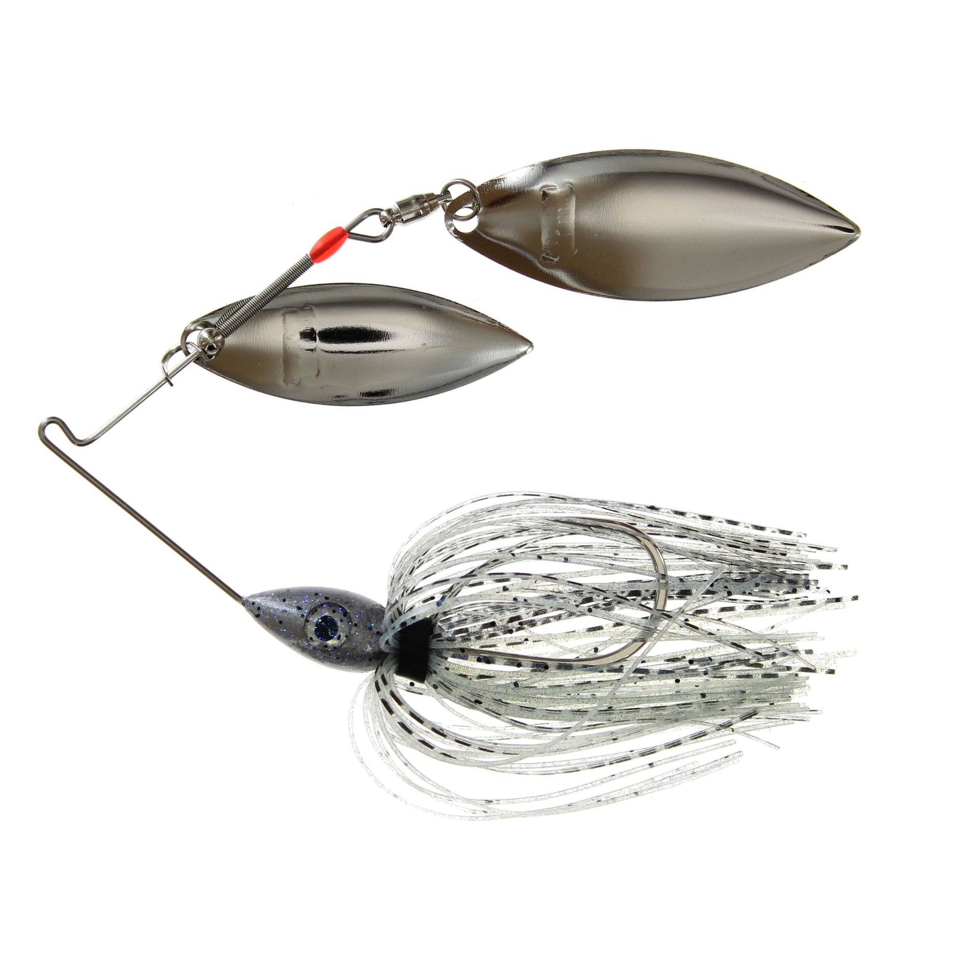Nichols Pulsator Spinnerbait Double Willow Blue Crystal Shad Nickel 1/2 oz 