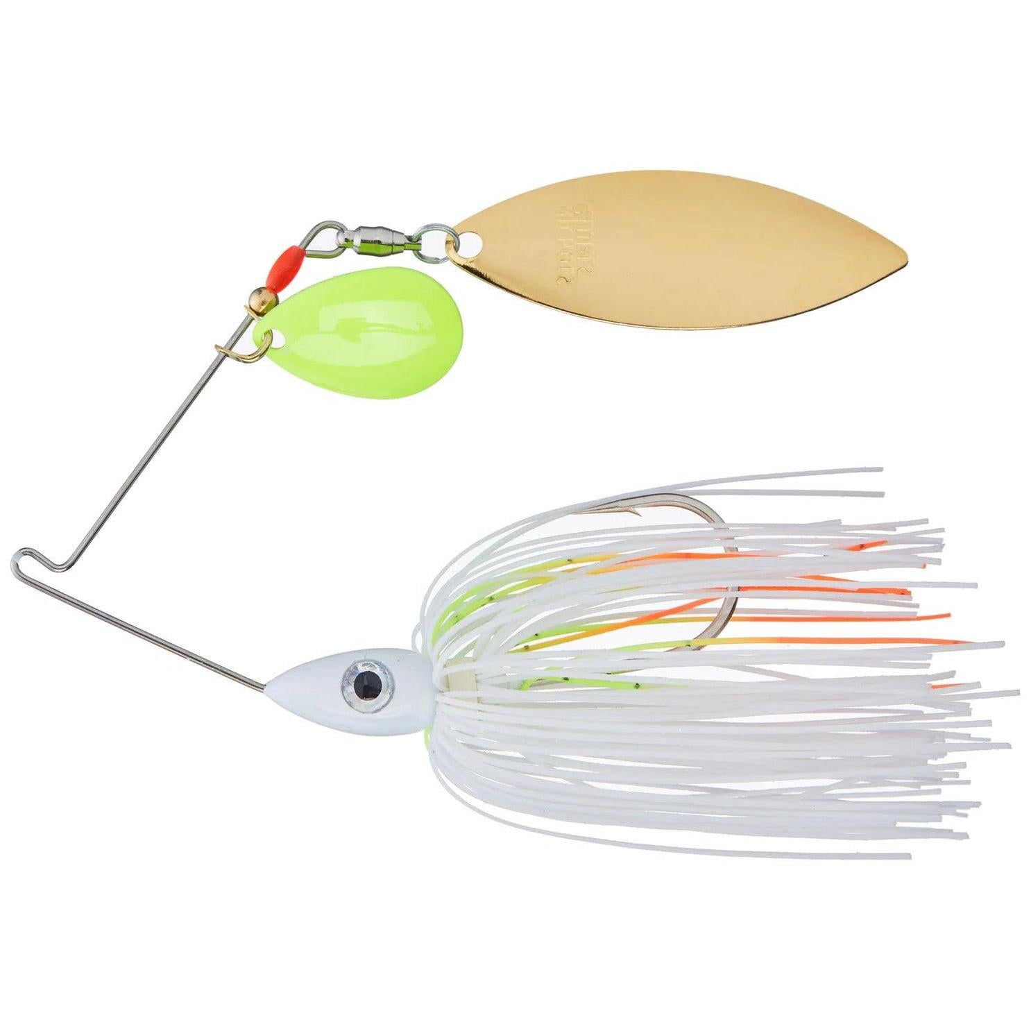 Nichols Pulsator Spinnerbait Kicker Series Colorado Willow Snow Chartreuse 