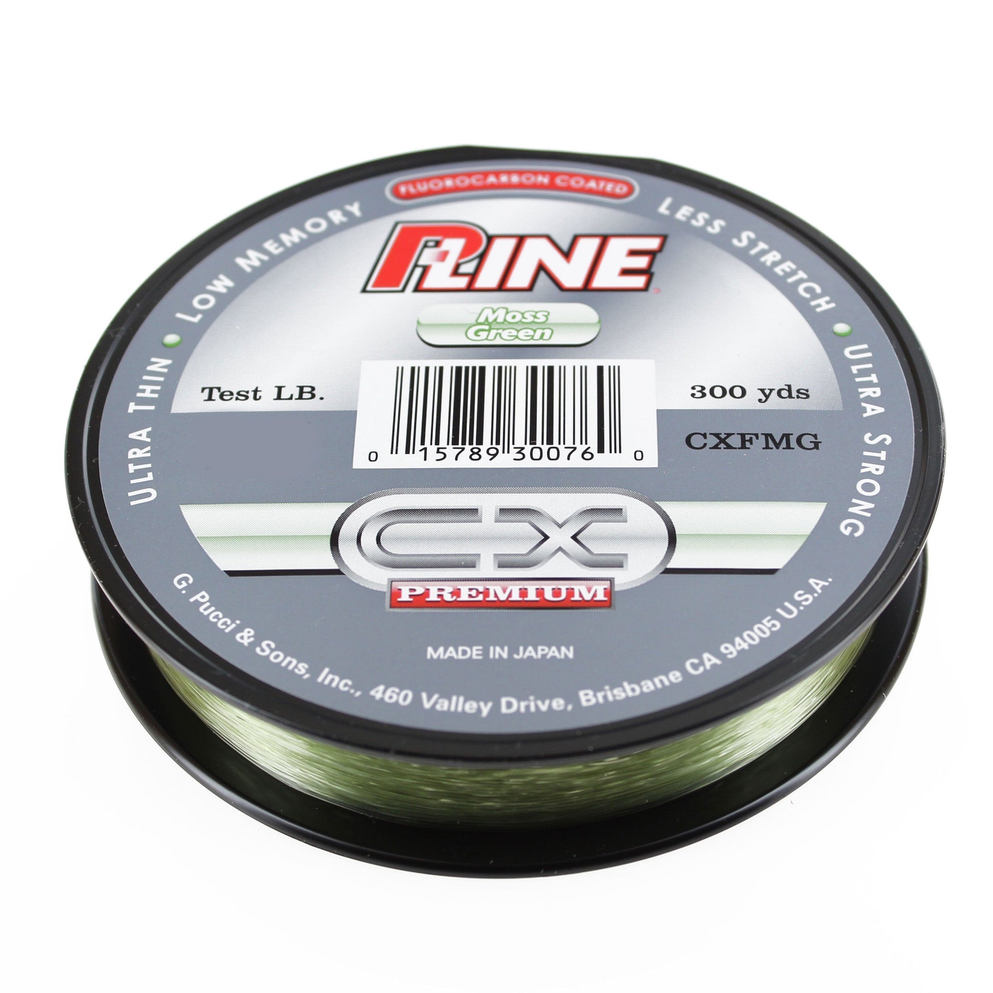 P-Line CXX Moss Green X-tra Strong Fishing Line 4 Pound - 600 Yards