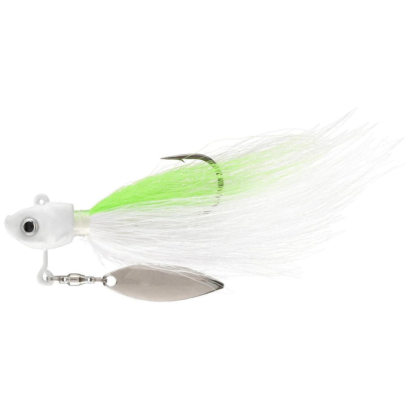 PH Fishing Buck-N-Spin Underspin Chartreuse White 1/4 4/0