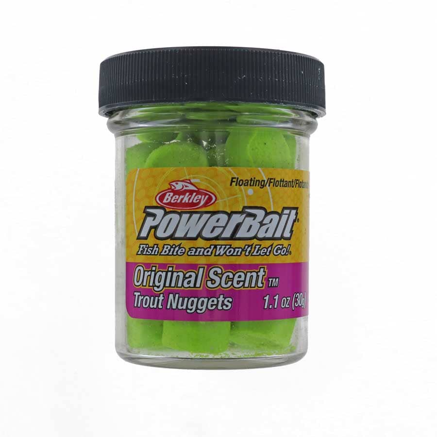 Berkley PowerBait Power Nuggets, Fluorescent Orange - 1 oz jar