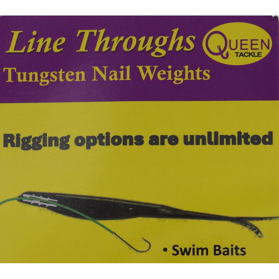 Queen Tackle Line Through Tungsten Nail Weight 