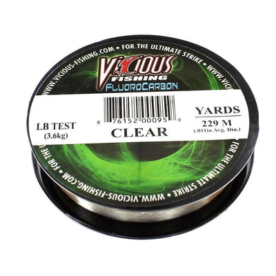 Vicious 250 Yard 6-Pound Test Fluorocarbon Fishing Line, Fluorocarbon Line  -  Canada