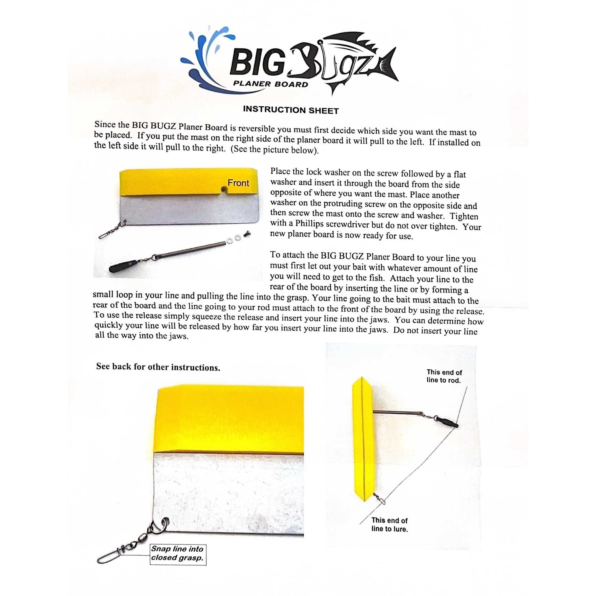 Waterbugz Big Bugz Planer Board Set