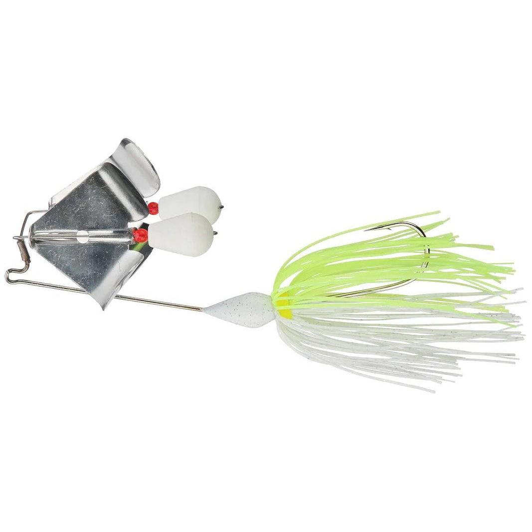 Accent High Rider B2 Double Buzzbait Chartreuse White Silver 1/4 oz 
