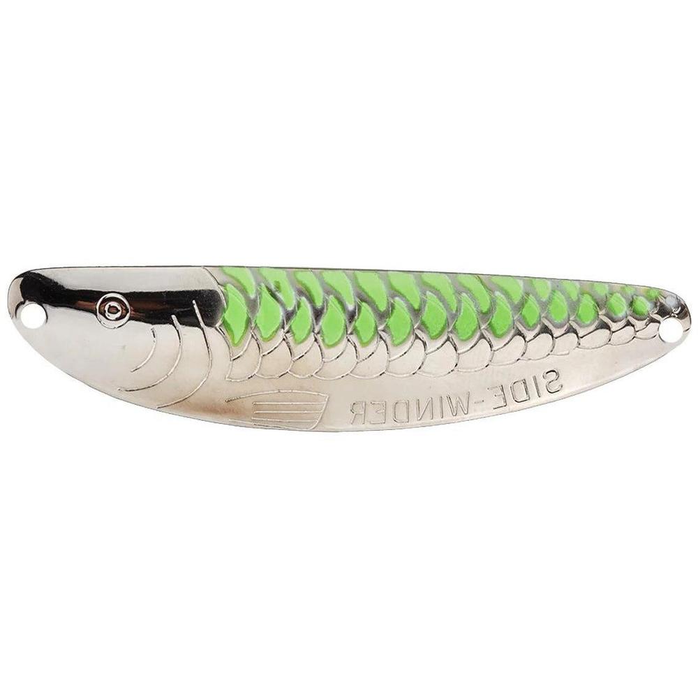 Acme Tackle Company Sidewinder Spoon Nickel Chartreuse Stripe 1/8 oz 