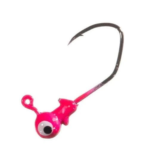 Arkie Painted Sickle Hook JigHead Pink 1/16oz 