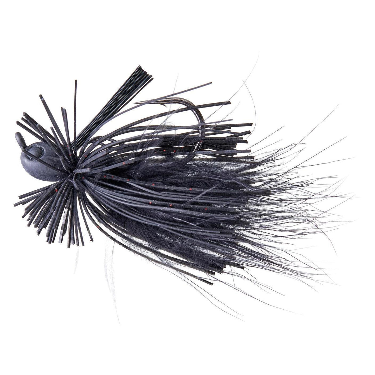 Beast Coast Hand-Tied Hustler Hybrid Finesse Jig Stealth Midnight 3/8oz 
