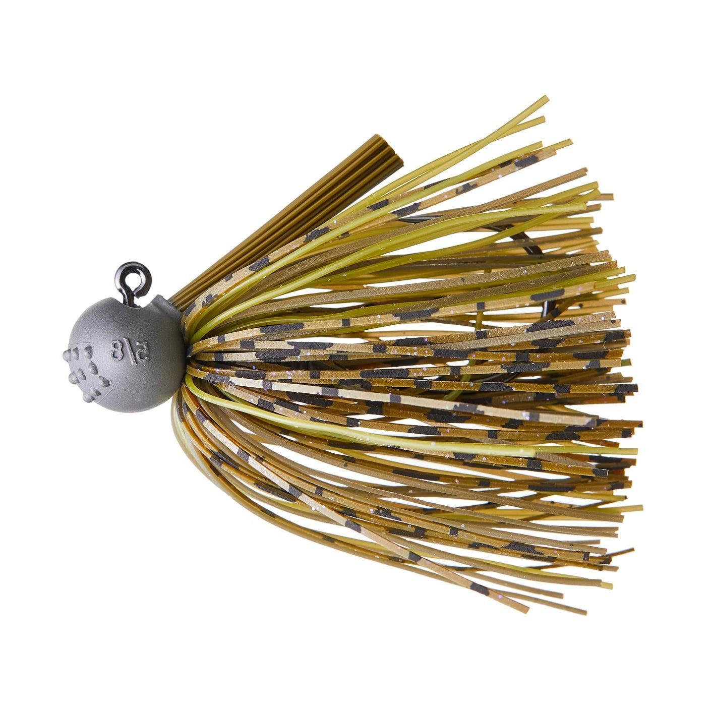 Beast Coast Tungsten Hand-Tied Compound Baby Dozer Jig Stealth Pumpkin 7/16 
