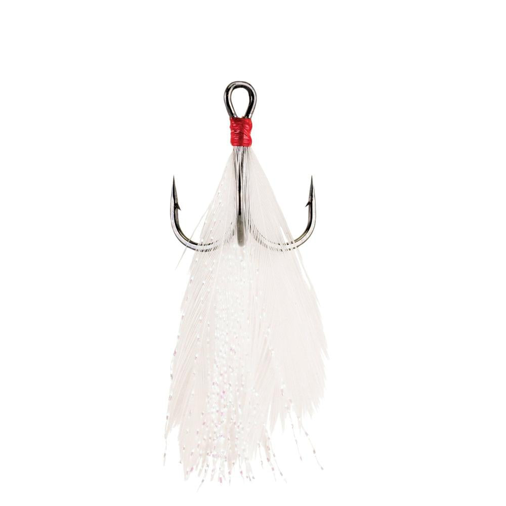 Berkley Fusion Feathered Treble Hook 4Pk 2 White 