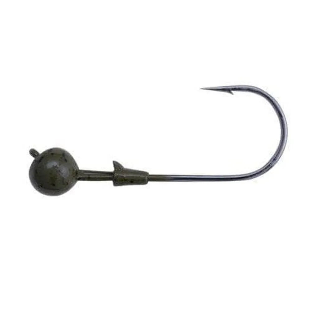 Berkley Fusion19 Shakey Head 4pk 1/4 3/0 Green Pumpkin 