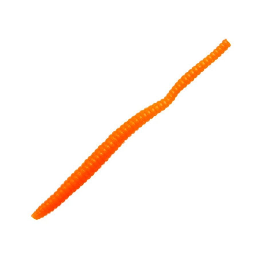 Berkley PowerBait Floating Trout Worm 3" Florescent Orange Garlic Scent 