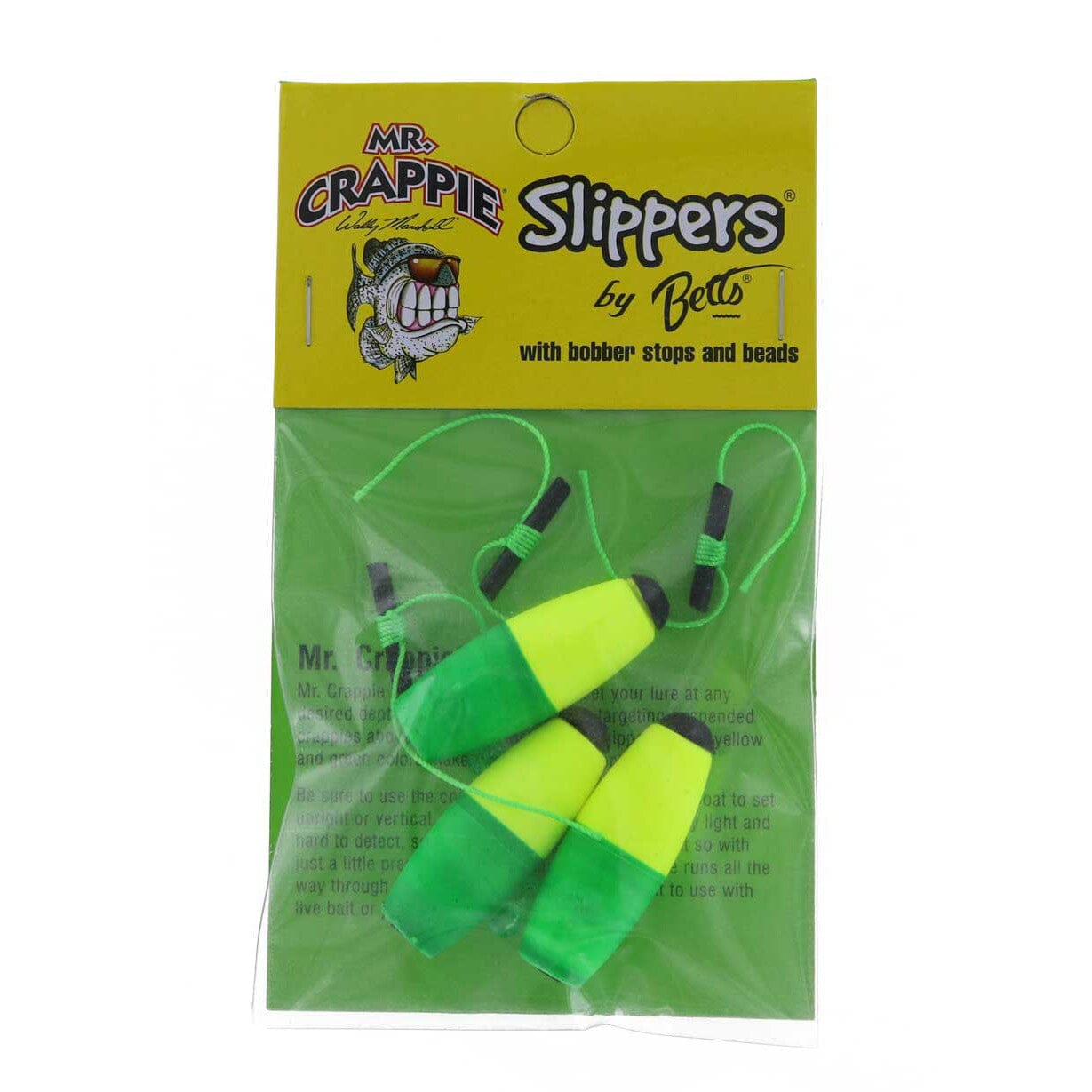 Betts Mr. Crappie Slippers 1 1/2" Cigar 3pk 