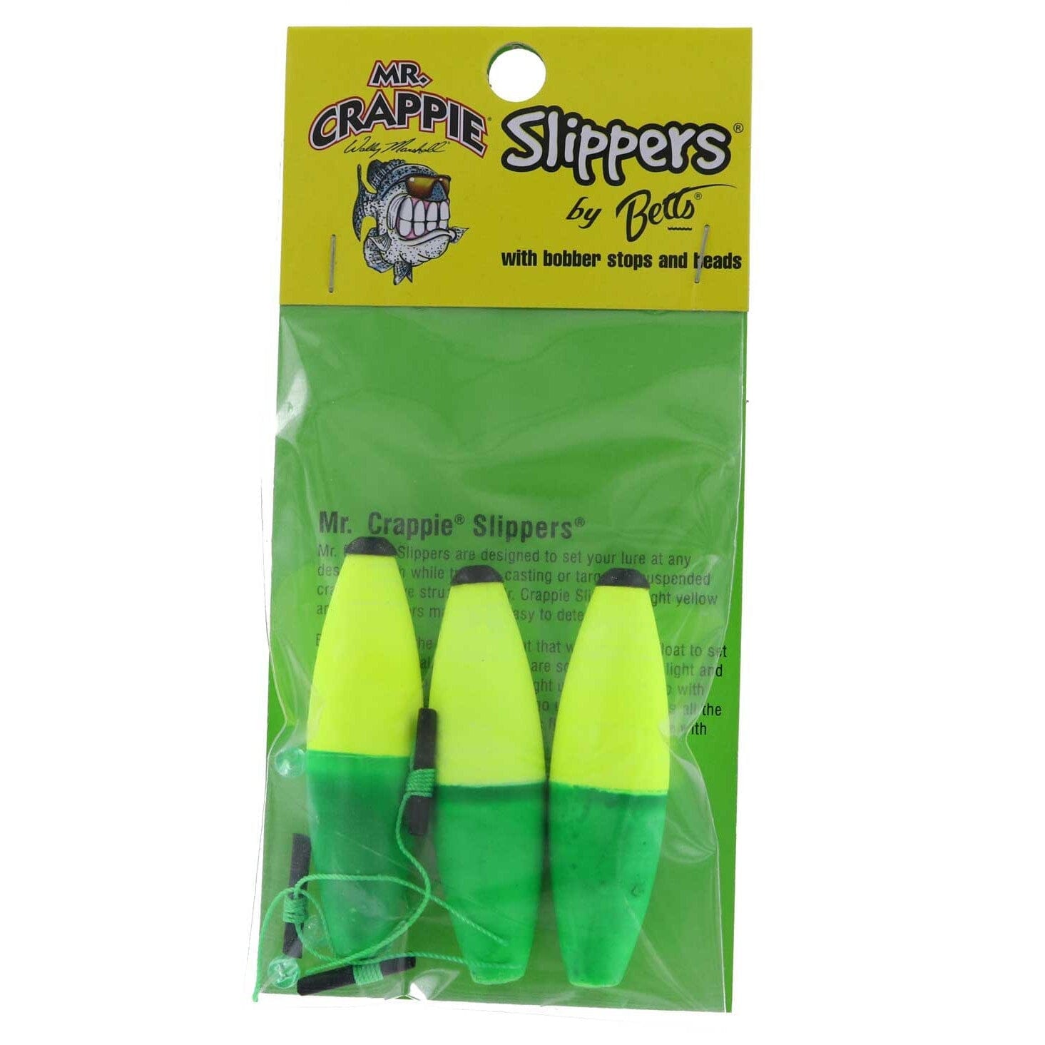Betts Mr. Crappie Slippers 2 1/2" Cigar 3pk 